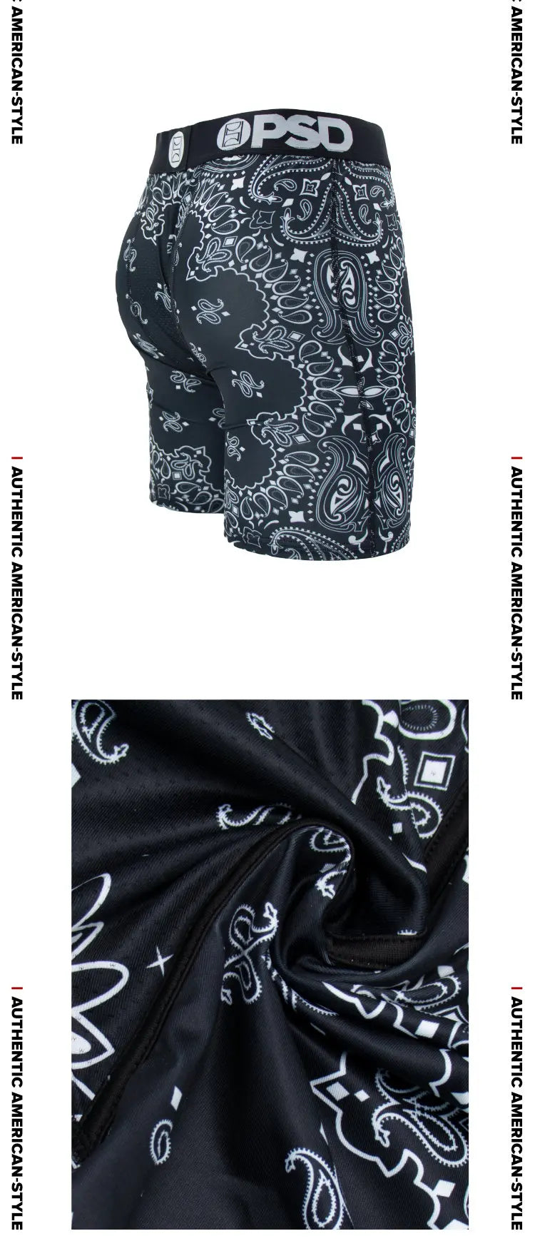 1Pcs Sexy Men Underwear Boxershorts Fashion Print Man Underpants Panties Men Innerwear Mens Boxer Briefs Plus Size Men's Trunks