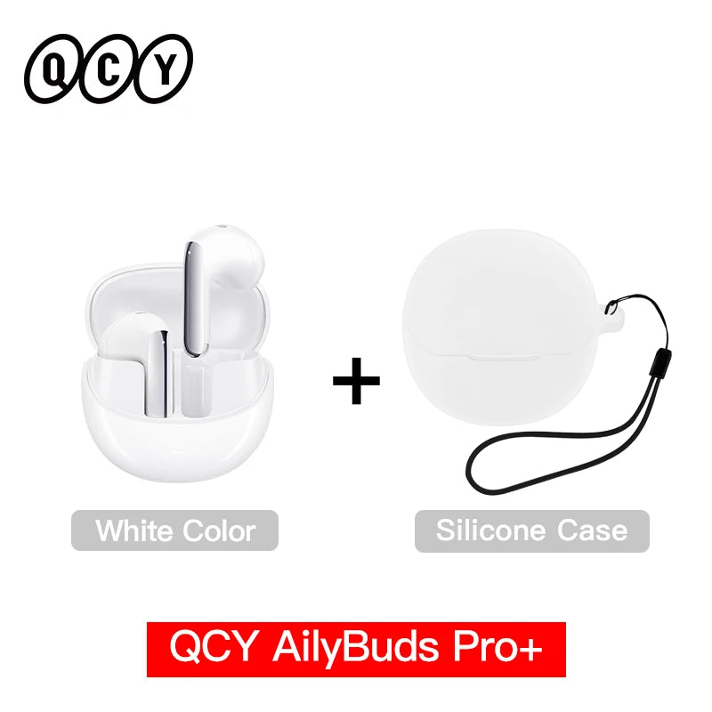 QCY HT10 AilyBuds Pro+ ANC Bluetooth Wireless Earphone Adaptive AI Audio Hi-res LDAC Earbuds ANC dual Connection Headphone