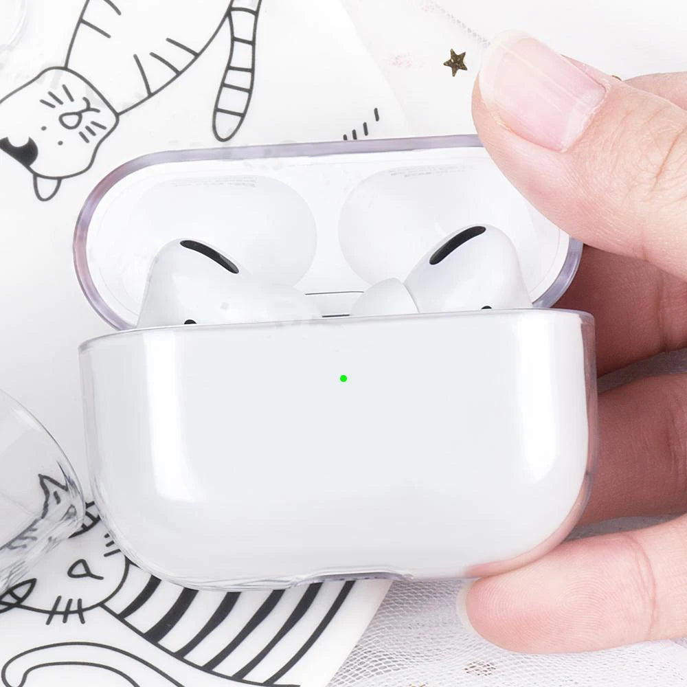 Transparent Earphone Case For Apple Air Pods Pro 1 2 PC Case Clear Hard Shell Protective Cover For Air Pods 3 2 1 Charging Box