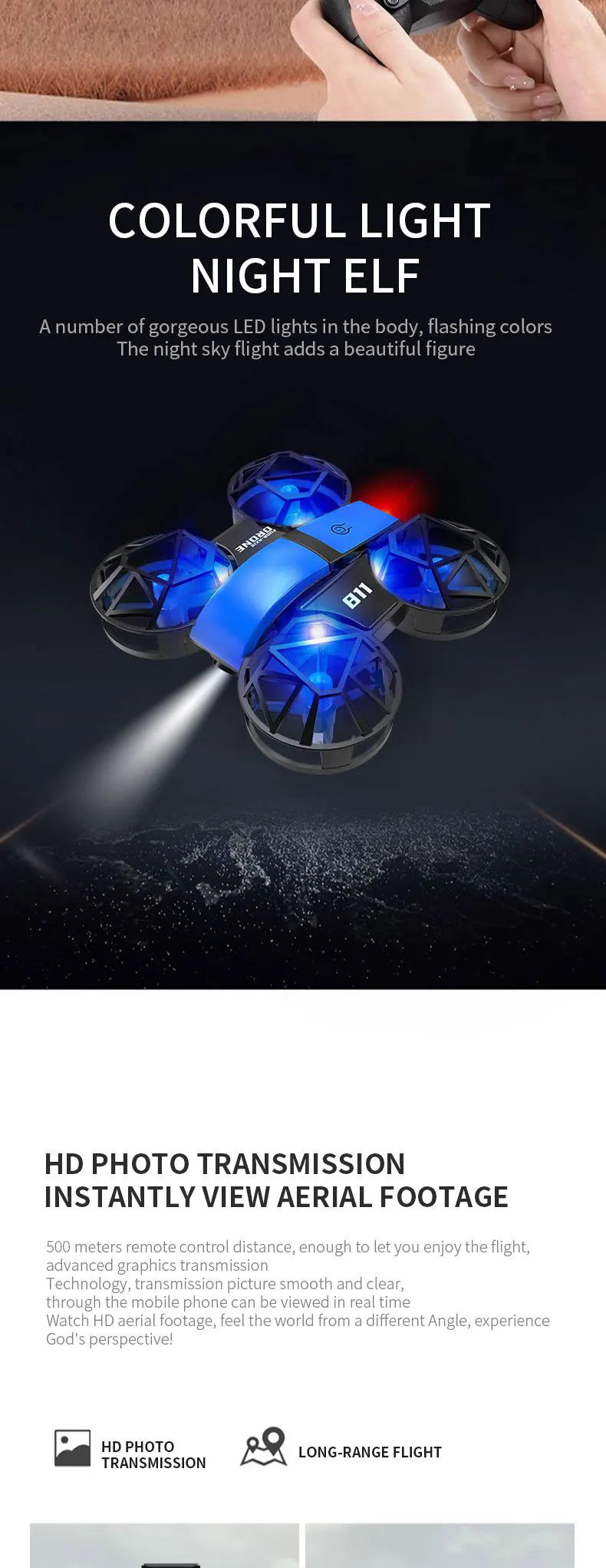 Dowellin D12 Drone Mini Remote Control Aircraft New Children's Toy HD Dual Camera Fixed Height RC Quadcopter Starter Gifts