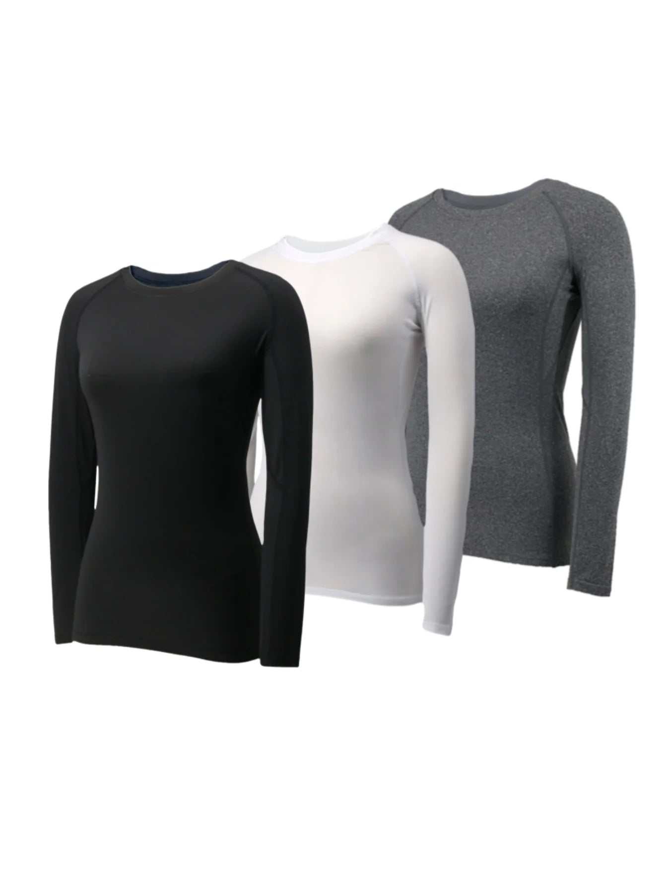 3 Pack BaseLayer Fitness Sport Shirt Quick Dry Women long Sleeves Top Gym jogging lady T-shirt Train Workout Clothing Yoga Shirt