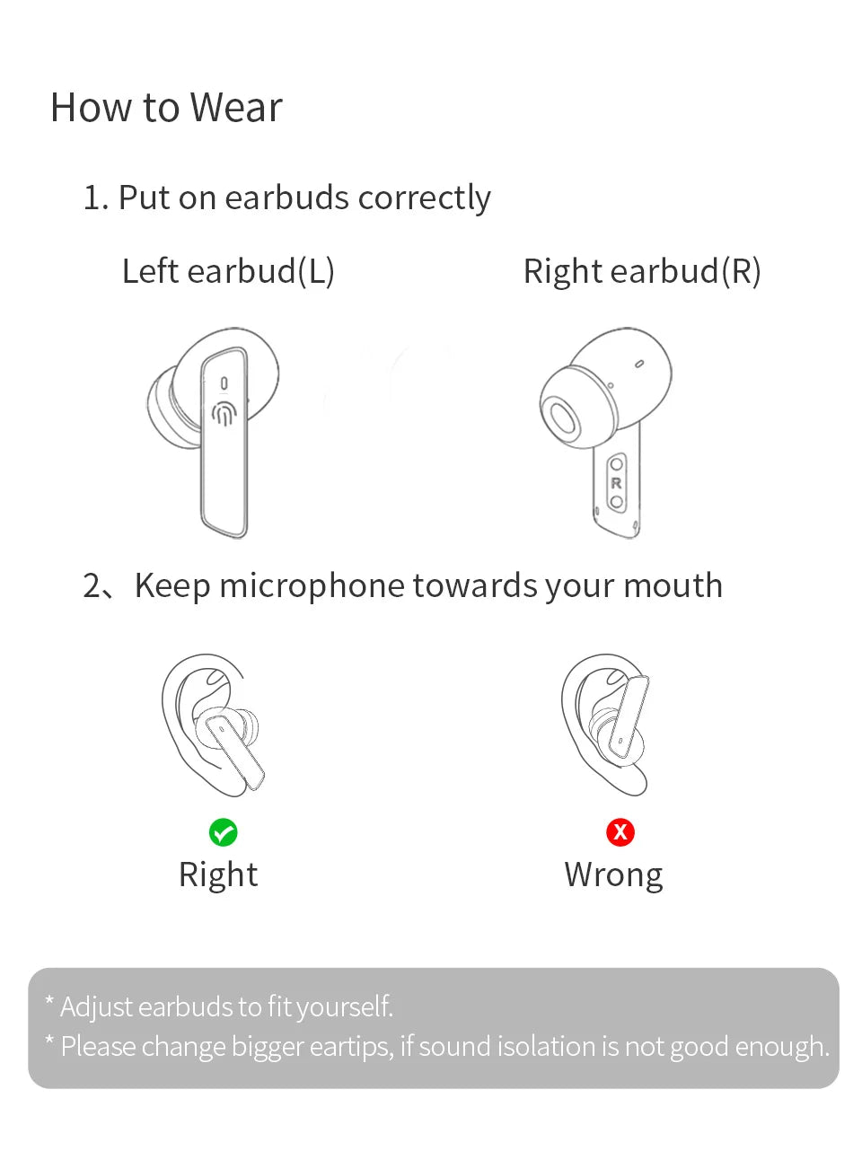 QCY HT05 ANC Wireless Earphone 40dB Noise Cancelling Bluetooth 5.2 Headphone 6 Mic ENC HD Call TWS Earbuds Transparency Mode