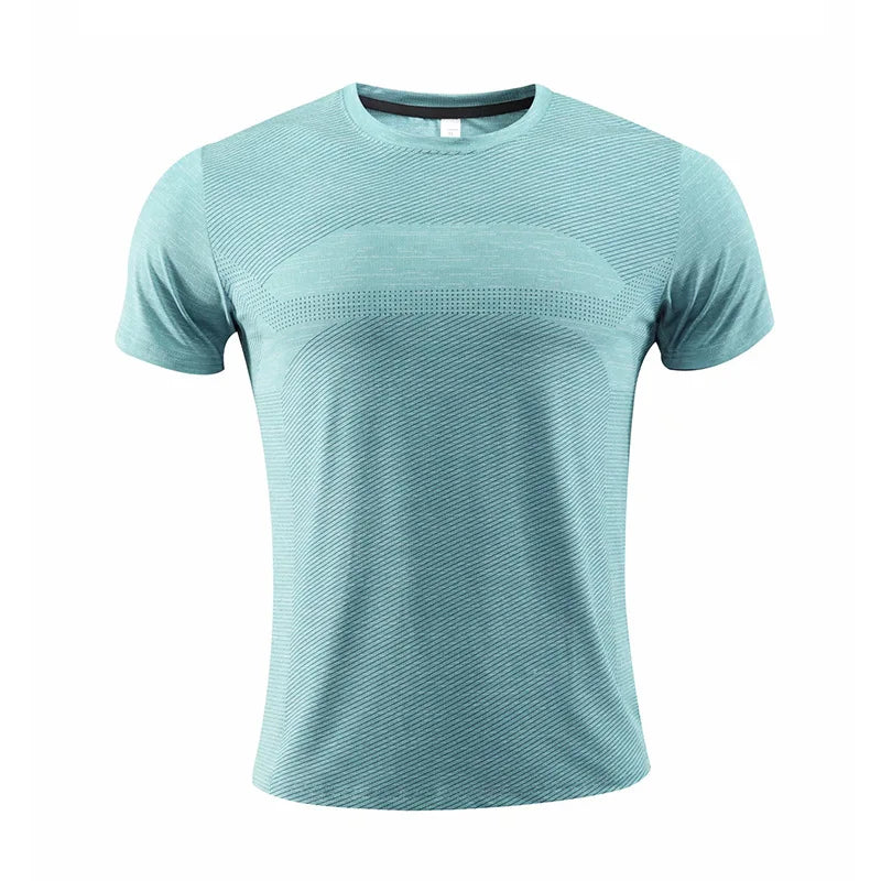 2025 Summer Running T-Shirts for Men High Quality Oversize Tees Breathable Fabric Basketball Soccer Workouts All Day Comfort