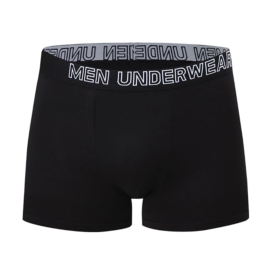4/10 Piece Men's Black Fashionable Sexy Simple Underwear Boxer Shorts Plus Size Comfortable Versatile Casual Sports Beach Shorts