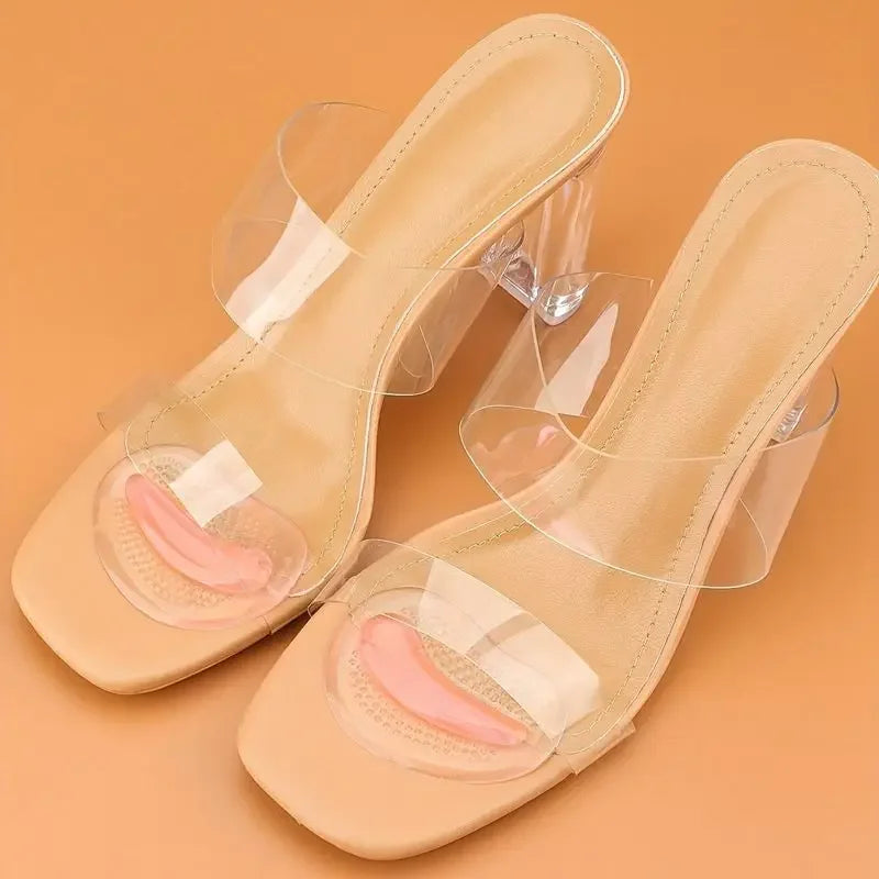 NEW Forefoot Pads For Sandals High Heels Silicone GEL Invisible Half Size Pads Non-slip Stickers Thickened Self-adhesive 1Pair