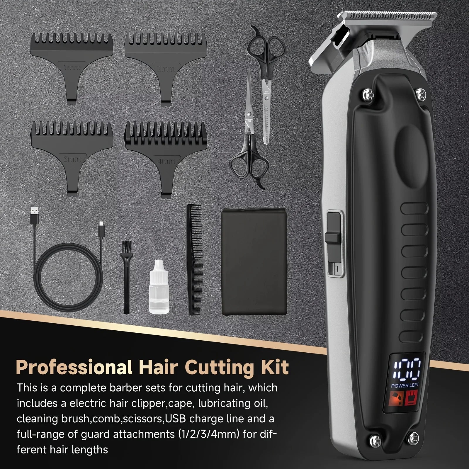 SEJOY Professional Hair Clippers for Men Hair Trimmer Kit Cordless Barber Machines Men's Shaver Gifts
