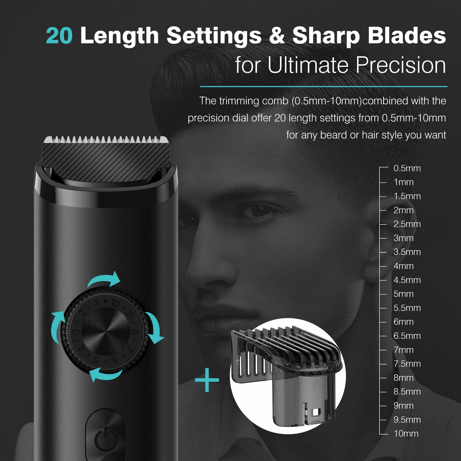 Sejoy Professional  Hair Clippers for Men Trimmers Set for Barber Cordles with LED Display Slick Hair Cut Self-Sharpening Blades