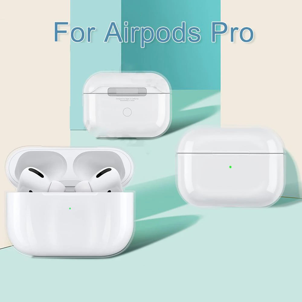 Transparent Earphone Case For Apple Air Pods Pro 1 2 PC Case Clear Hard Shell Protective Cover For Air Pods 3 2 1 Charging Box
