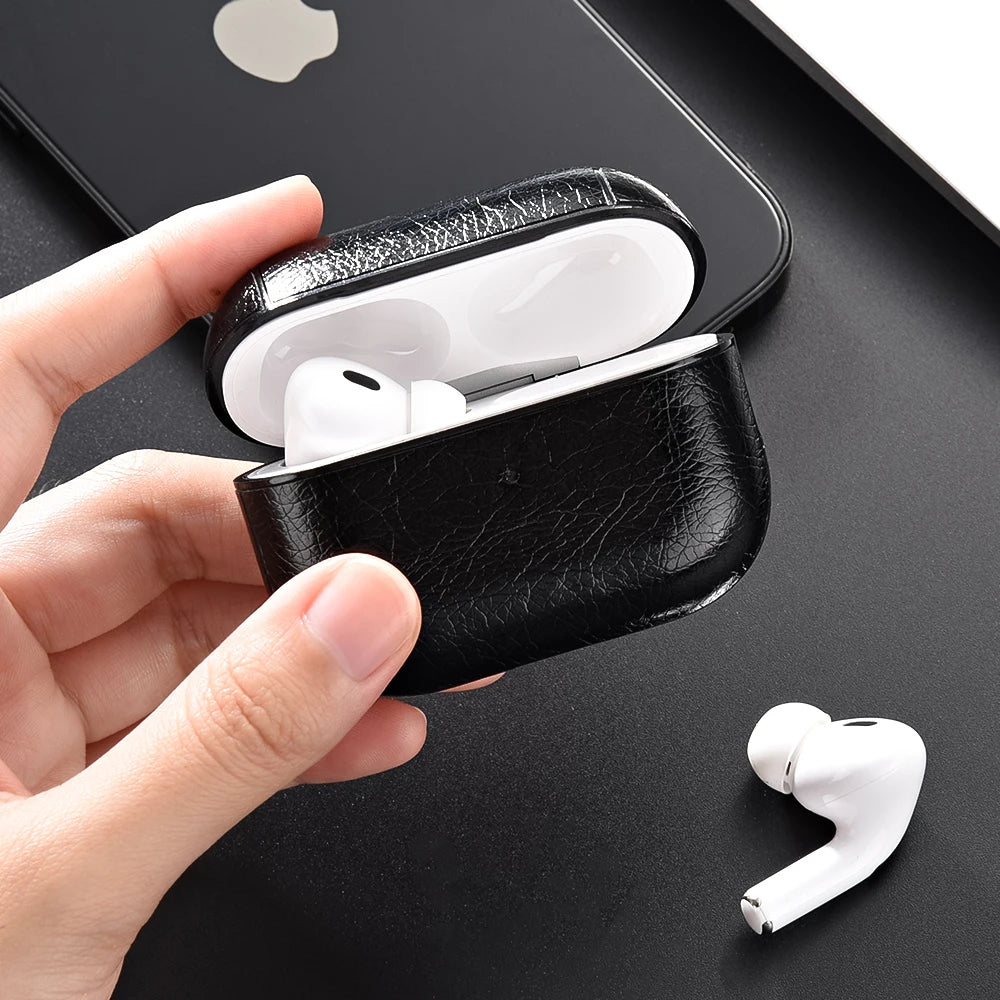 For Airpods Pro 2 Case Leather Business Earphone Case Headset Shell Headphone Cover For Apple Air Pod 3 Pro 2nd Generation 2022