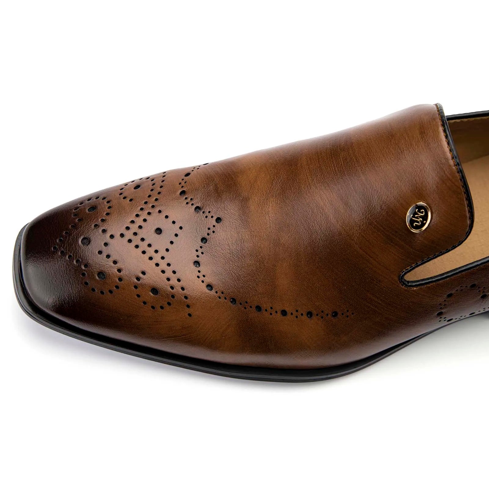 Men's Genuine Leather Loafers Stylish Wedding & Formal Dress Shoes for Parties & Special Occasions