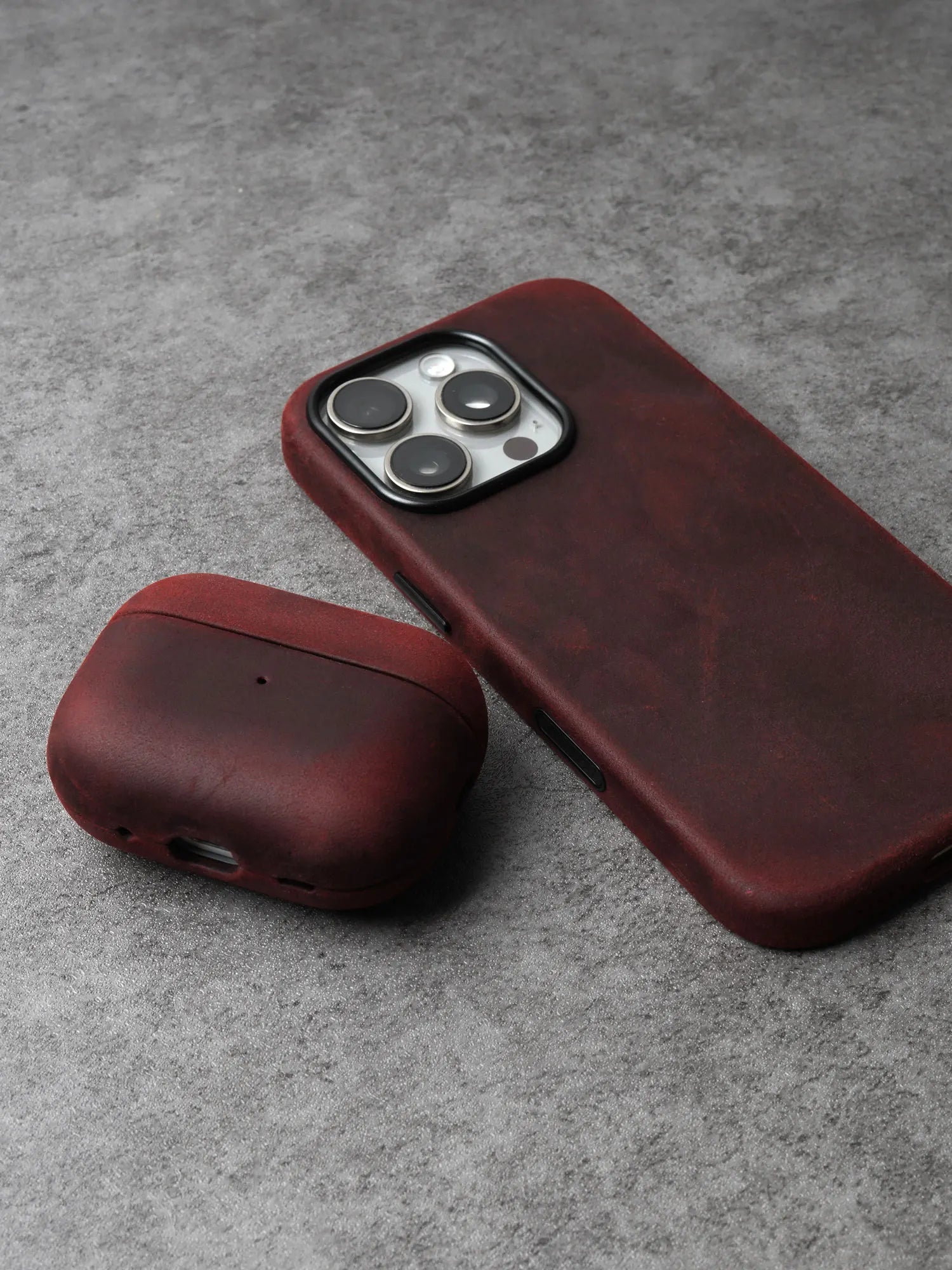 YMW Crazy Horse Genuine Leather Case for AirPods Pro 3 2 Luxury Cowhide Cases Wireless Bluetooth Headset Cover