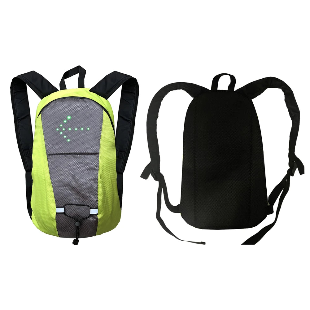 Backpacks Men Bicycle Cycling Bag Wireless Remote LED Turn Signal Light Designer Knapsack Male Rucksuck Men‘s Travel Backpack