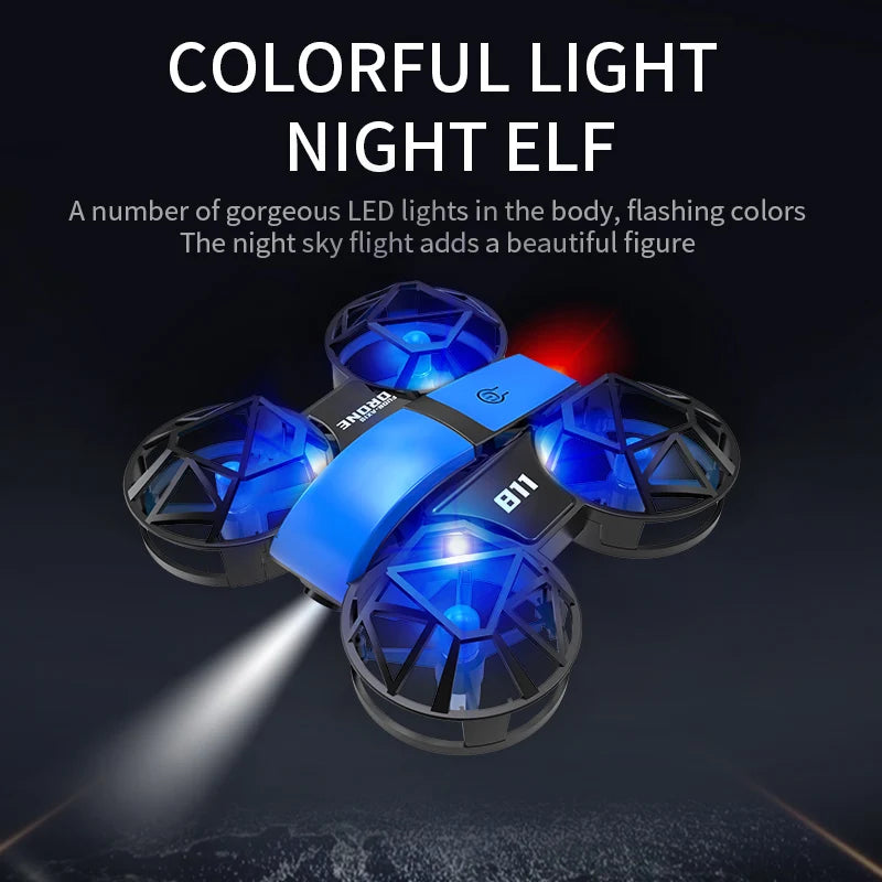 Dowellin D12 Drone Mini Remote Control Aircraft New Children's Toy HD Dual Camera Fixed Height RC Quadcopter Starter Gifts