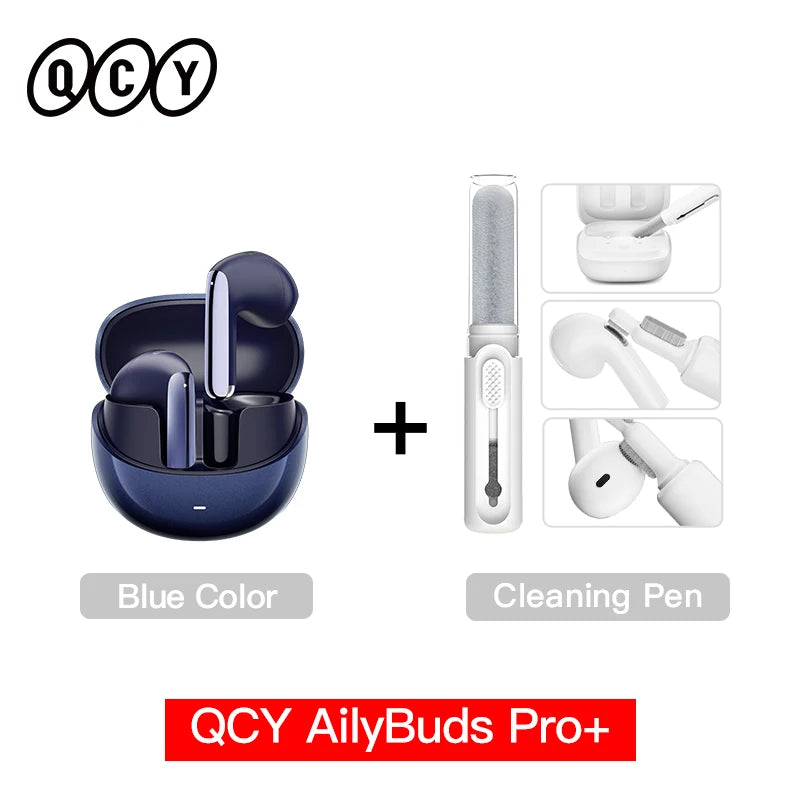 QCY HT10 AilyBuds Pro+ ANC Bluetooth Wireless Earphone Adaptive AI Audio Hi-res LDAC Earbuds ANC dual Connection Headphone