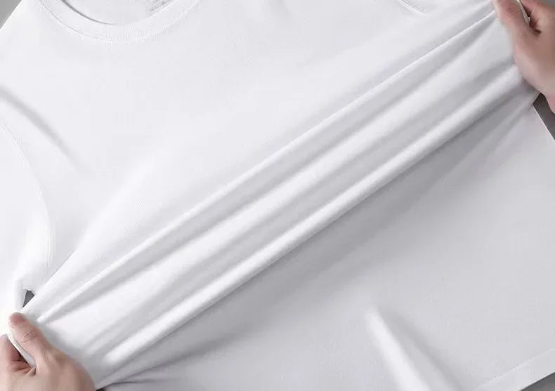 Graphic Print White & Black T-shirts Men's Women's Plus Size Casual Short Sleeve Crew Neck Cotton Tee Unisex Fashion Street Tops