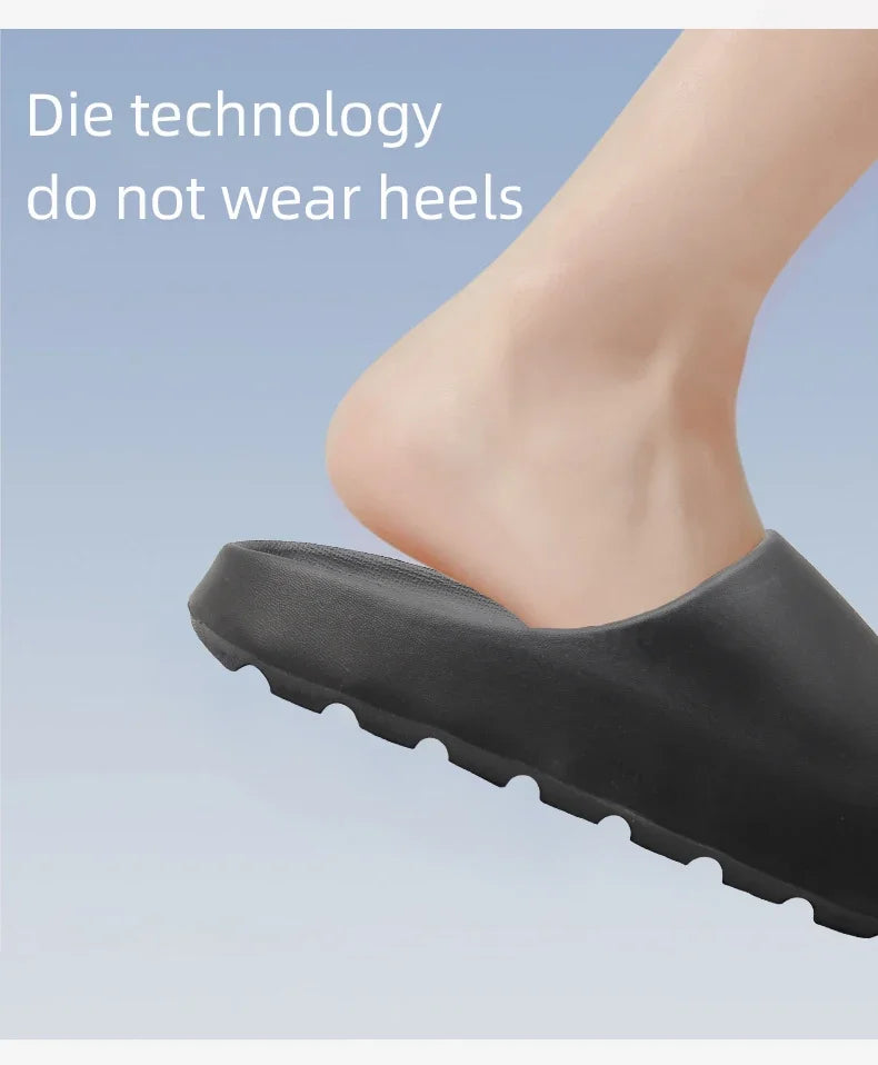 1Pair Coconut Slippers Feel like Stepping on Shit Thick-soled Sandals Summer New Non-slip Wearing Sandals