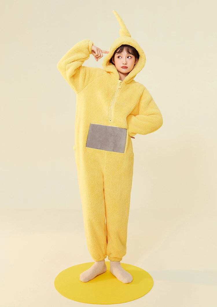 Adults Kids Onesies Soft Long Sleeves Pajamas Dipsy Tinky Winky Po Lala Costumes Home Clothes Women Unisex Homewear