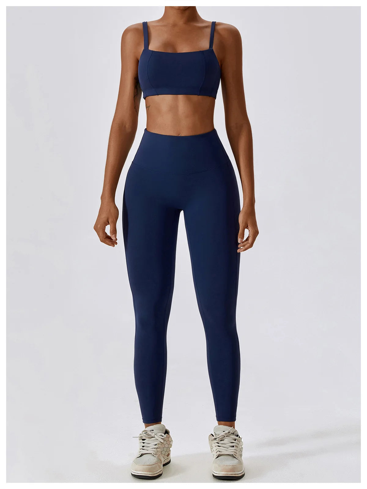 2PCS Yoga Set Nude Feeling Workout Sets Women Tracksuit Gym Push Up Fitness Running Workout Sportwear Sport Bra Leggings Suit