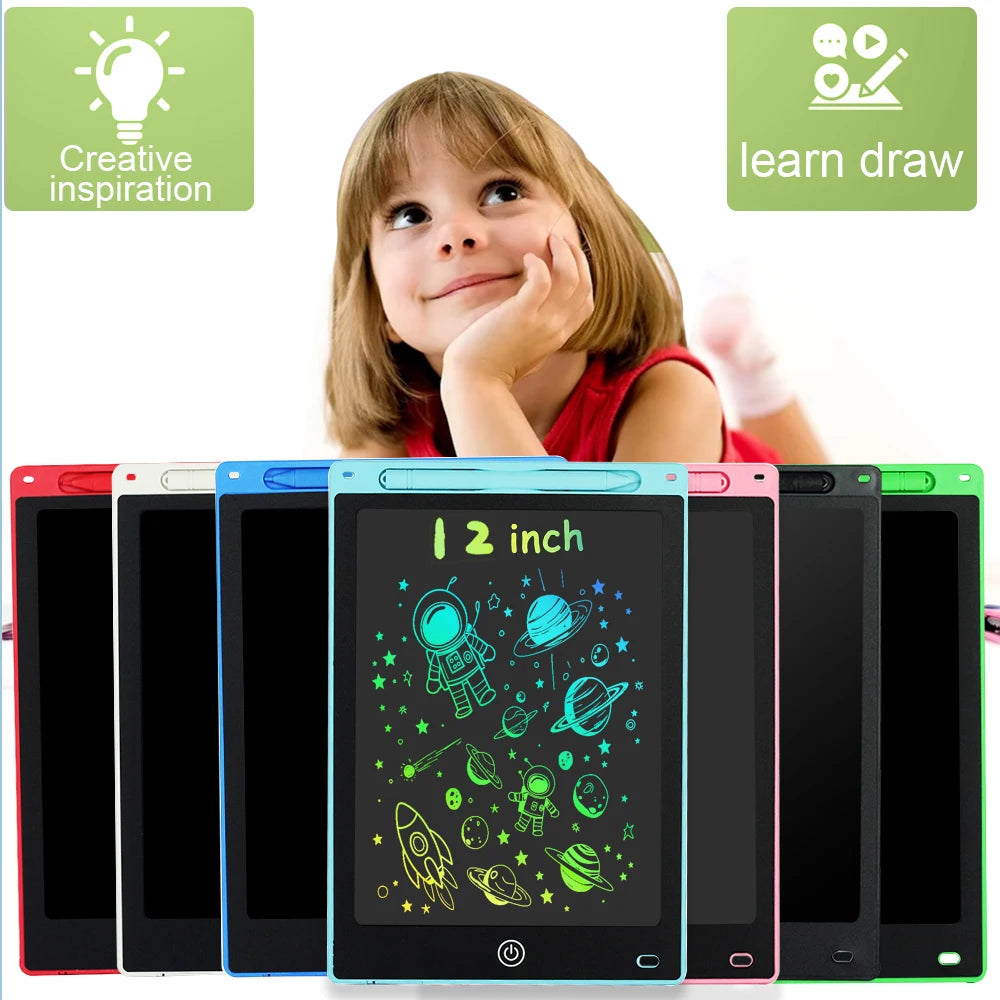 12 inch Tablets Electronic Handwriting Pad Writing Board Drawing Tablet LCD Screen Writing Tablet Digital Graphic Toys for child