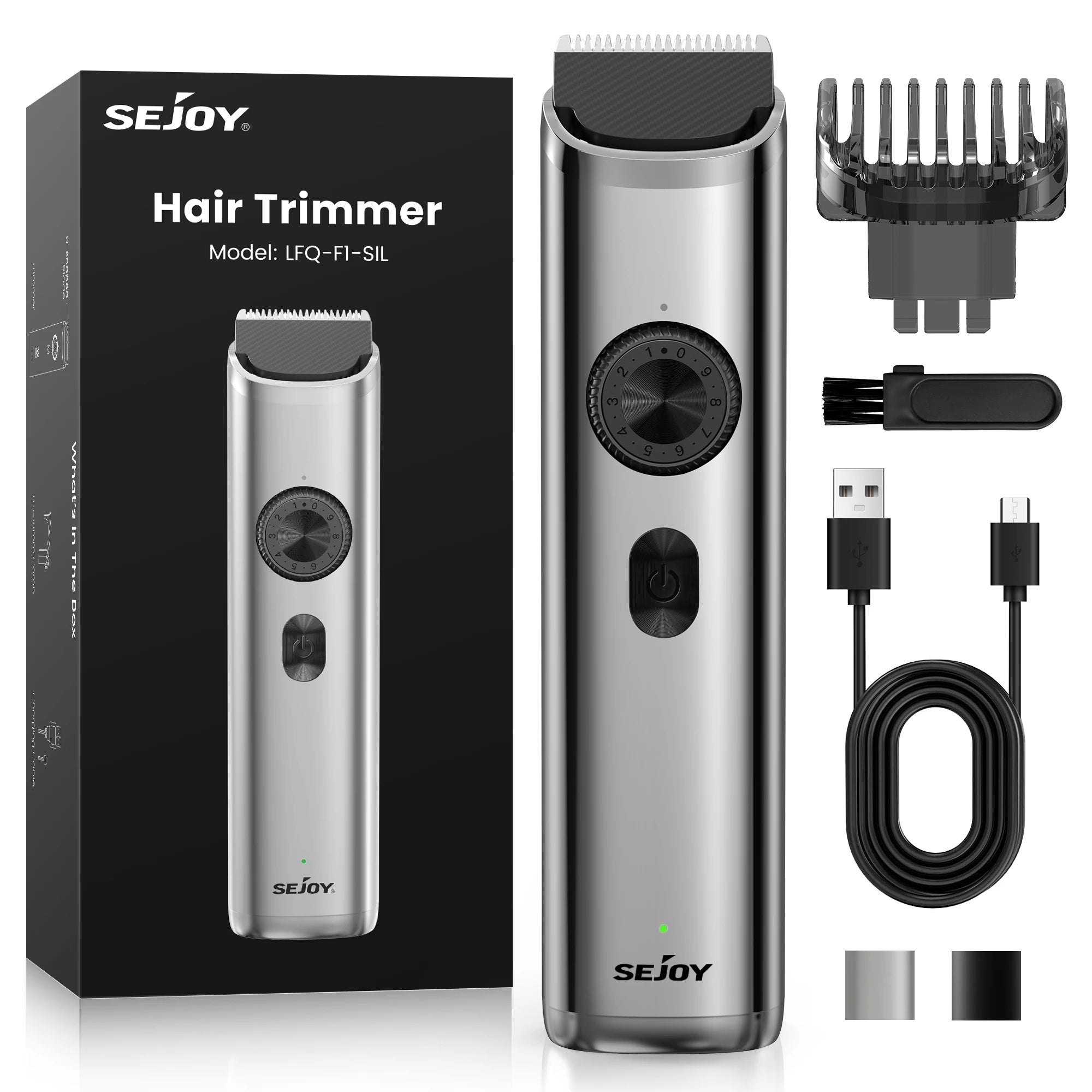 Sejoy Professional  Hair Clippers for Men Trimmers Set for Barber Cordles with LED Display Slick Hair Cut Self-Sharpening Blades