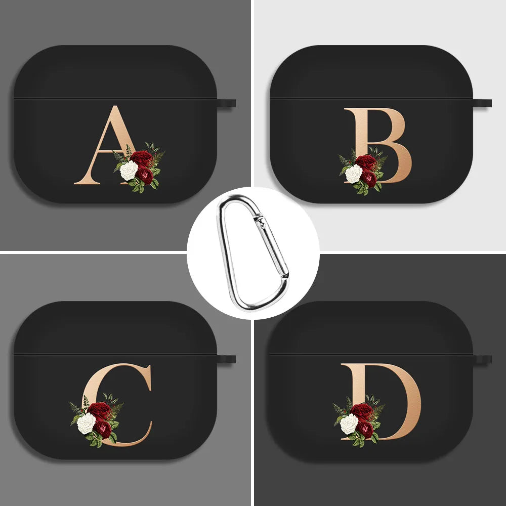 For Airpods Pro 2 USB C Case Silicone Letters Earphone Case For Apple AirPods  4 2nd Generation Pro2 Funda Headset Sleeve Case