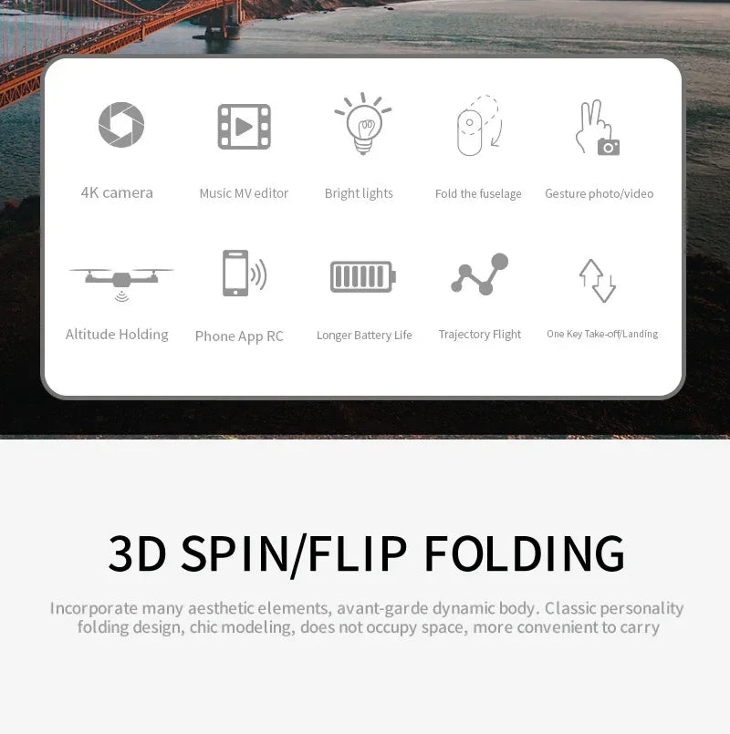 2025 New E88 Pro WiFi FPV Drone - 1080P/4K Single/Dual Camera, Wide-Angle HD, Altitude Hold, Foldable Quadcopter, RC Helicopter
