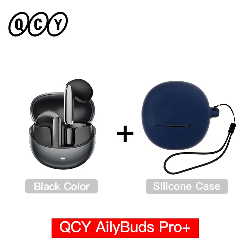 QCY HT10 AilyBuds Pro+ ANC Bluetooth Wireless Earphone Adaptive AI Audio Hi-res LDAC Earbuds ANC dual Connection Headphone