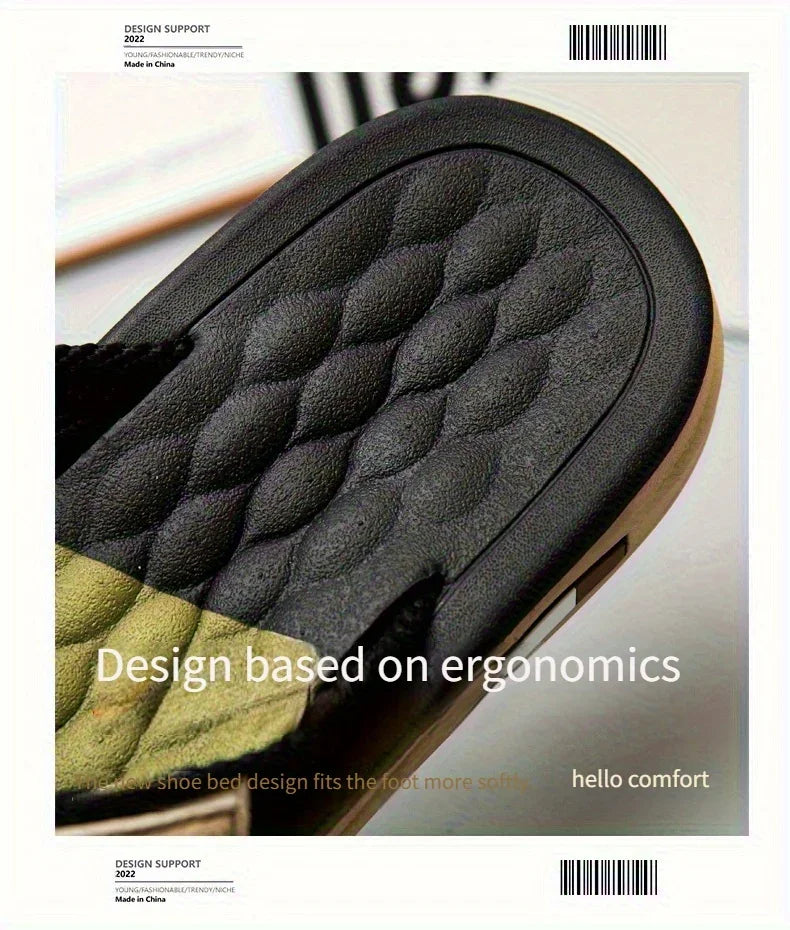 The 2025 new flip-flops for men are suitable for summer outdoor wear. They are anti-slip beach soft-soled flip-flops for men, wh
