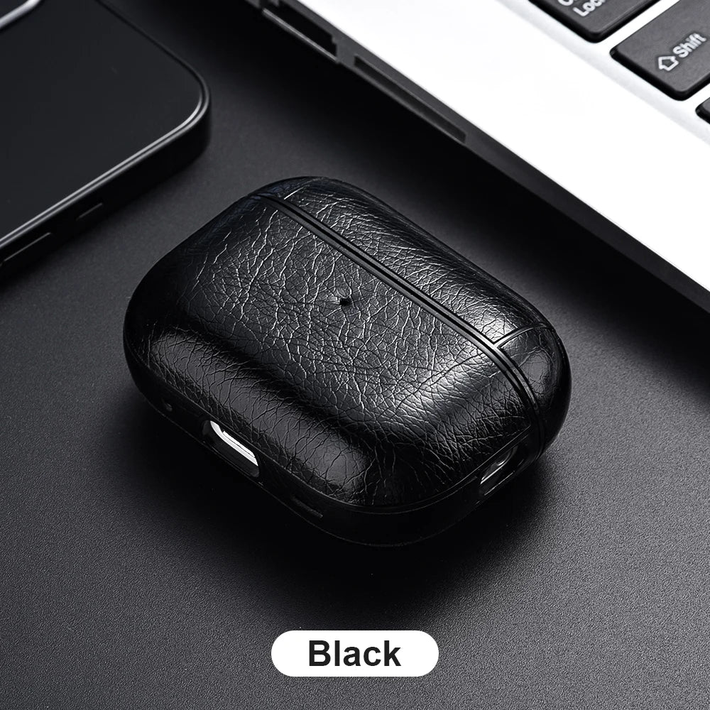 For Airpods Pro 2 Case Leather Business Earphone Case Headset Shell Headphone Cover For Apple Air Pod 3 Pro 2nd Generation 2022
