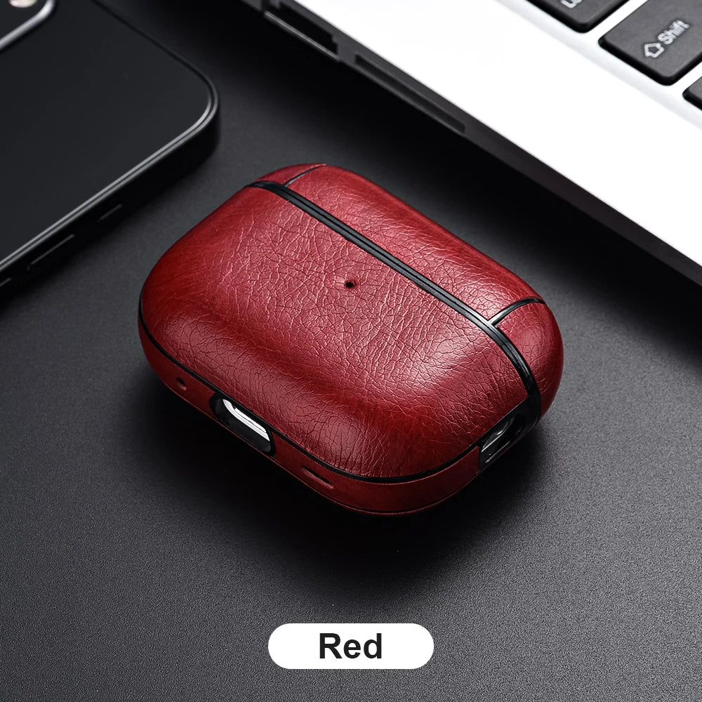 For Airpods Pro 2 Case Leather Business Earphone Case Headset Shell Headphone Cover For Apple Air Pod 3 Pro 2nd Generation 2022