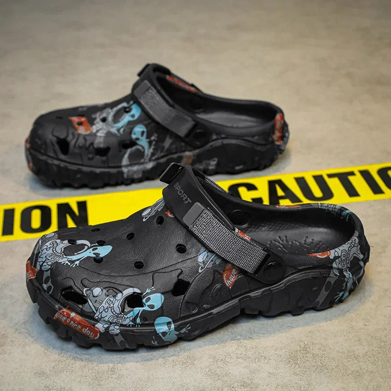 Men Shoes Slippers Men Garden Flat Sandals Platform Sandals Man Summer Sandals 2025 Male Sneakers Outdoor Flip Flops Home Clogs