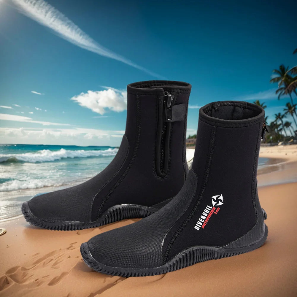 5MM Neoprene Diving Boots Wetsuit Water Shoes Non-slip Beach Water Boots Unisex Waterproof Snorkeling Fin Sock For Water Sport