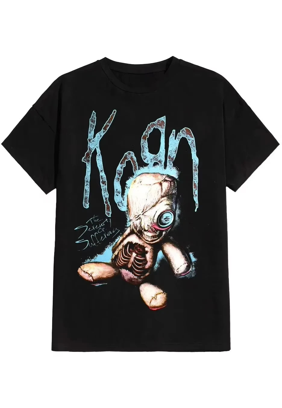 Korn Rock Band, Peripheral Pattern Printing Summer Luxury Brand Pure Cotton Men's and Women's T-shirts Short Sleeves