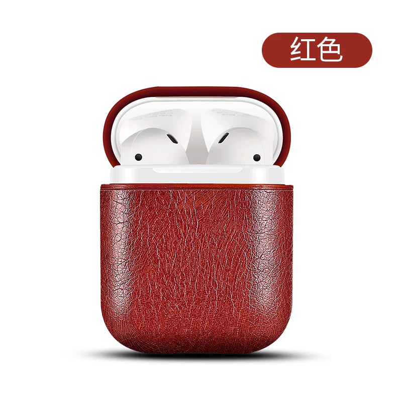 Suitable for airpods 2 Case luxury  leather wireless headset protective shell 1 airpods Pro case 3 protective cover full-cover