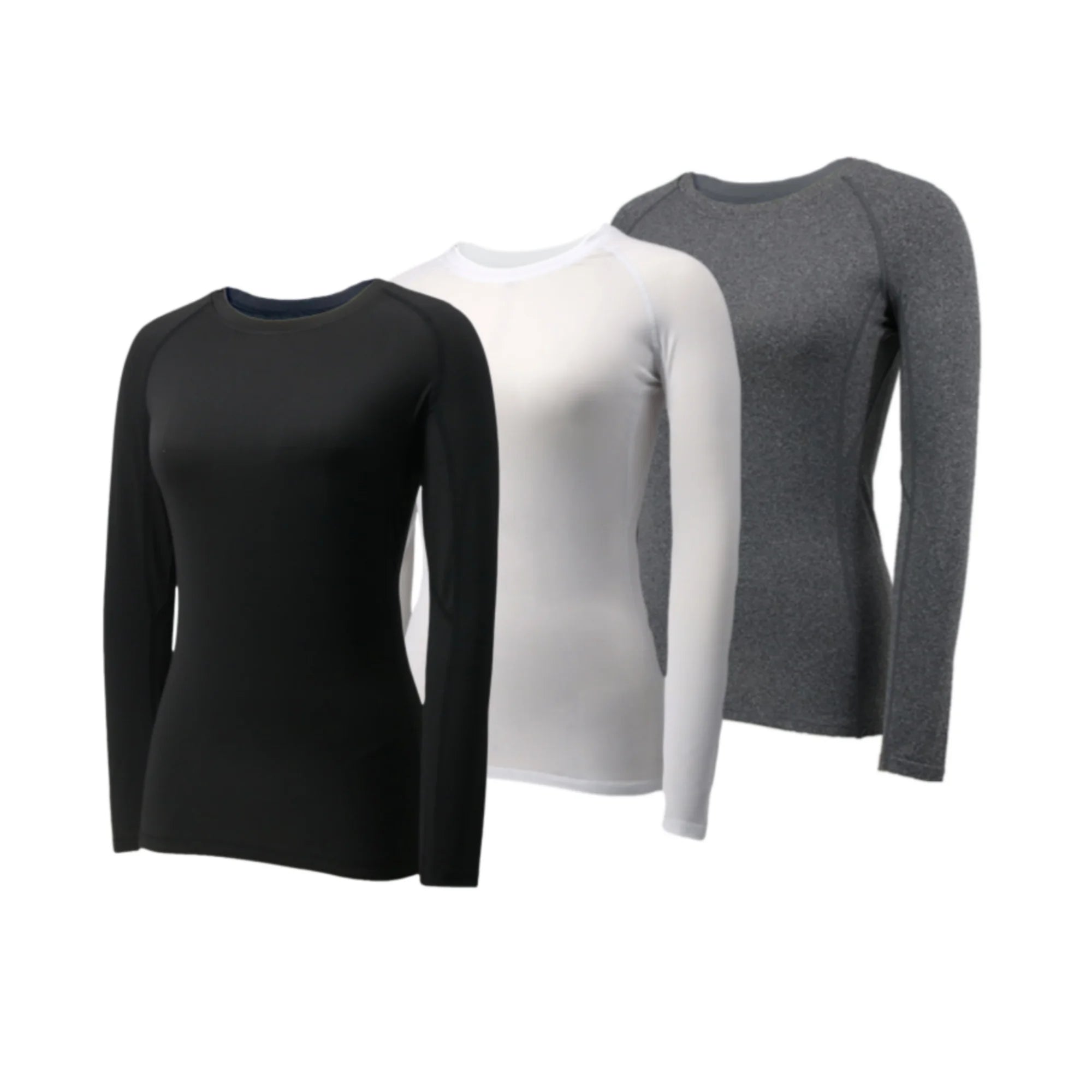 3 Pack BaseLayer Fitness Sport Shirt Quick Dry Women long Sleeves Top Gym jogging lady T-shirt Train Workout Clothing Yoga Shirt