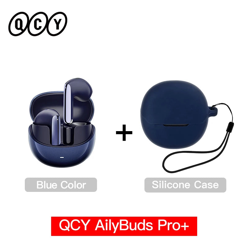 QCY HT10 AilyBuds Pro+ ANC Bluetooth Wireless Earphone Adaptive AI Audio Hi-res LDAC Earbuds ANC dual Connection Headphone
