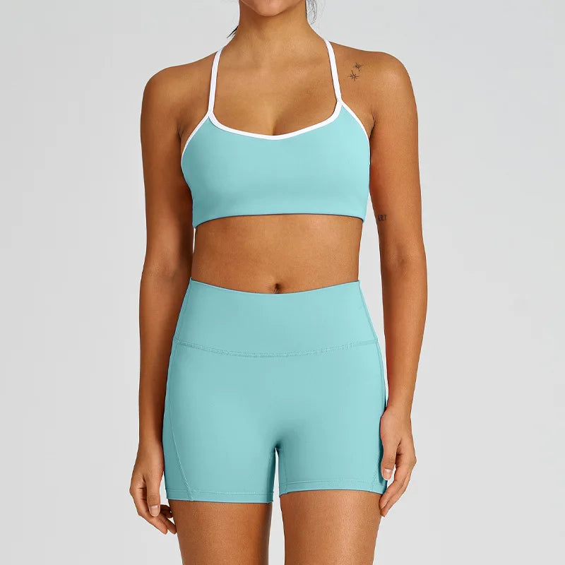 2 Pieces Tracksuit Women Yoga Set Nude Feeling Workout Set Gym Clothes Push Up Fitness Running Sportwear Sport Bra Leggings Suit