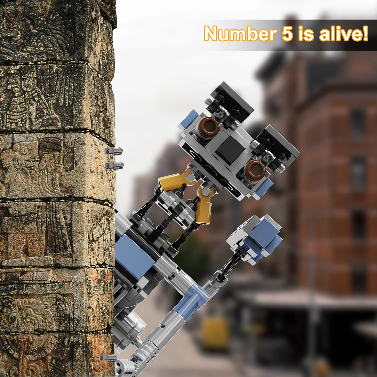 Johnnys 5 Robot Building Blocks Set Military Robot Model Action Figure Bricks Johnnys Five Building Blocks Toys for Kids Gifts