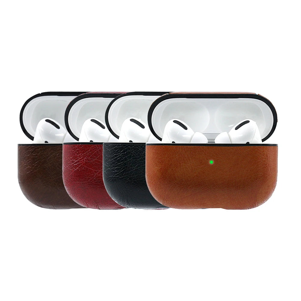 Suitable for airpods 2 Case luxury  leather wireless headset protective shell 1 airpods Pro case 3 protective cover full-cover