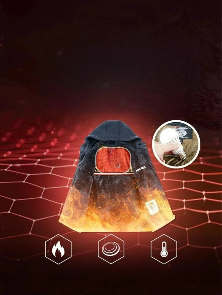 Maxbarley Brand Winter Fleece Jacket Men Casual Thickened Wool Coat Athleisure Design Warm Fashion Hooded Jackets Snow Ski Suit