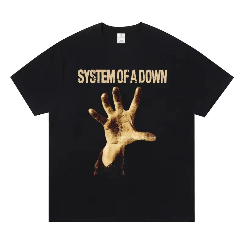 2025 System of A Down Band T-shirt Cotton Soft Summer Tee Shirt Men Women Fashion Tshirt Male Rock Music Streetwear Tees Tops