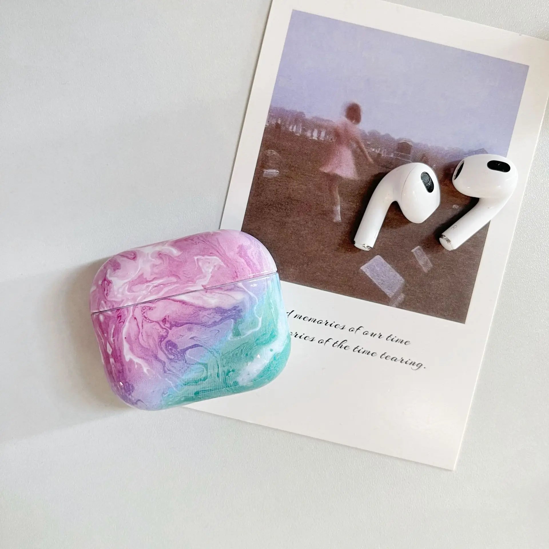 For Airpods 3rd Generation Case Cute Airpod Case Marble Hard Protector Cover Women Men Compatible with For Apple AirPods 3 Case