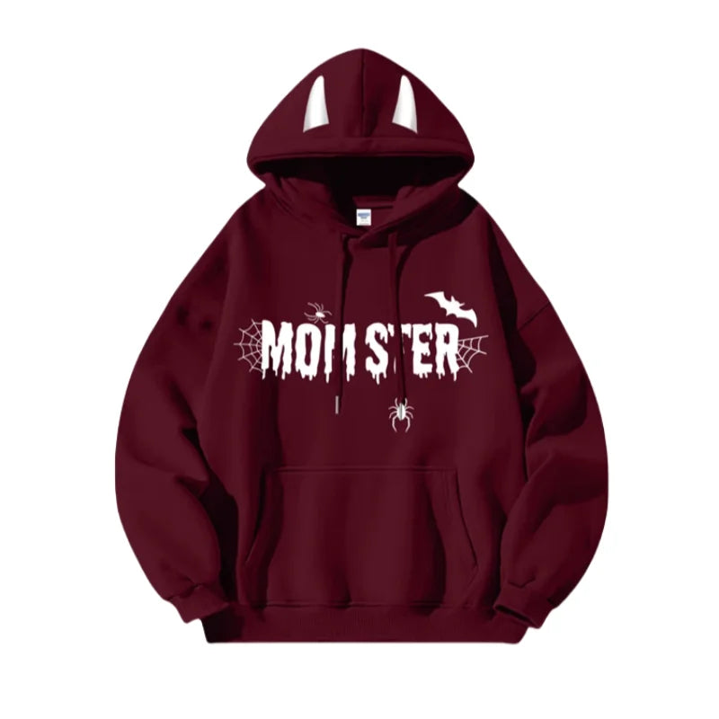 Hoodie American Street Hoodie Swivel Pullover Fall and Winter Coat