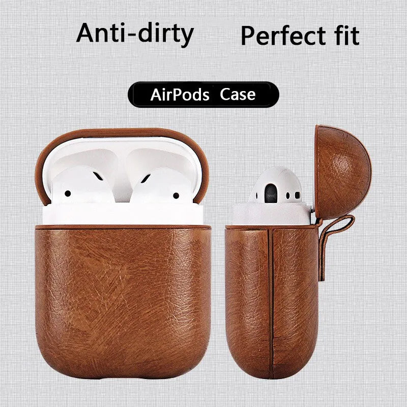 Suitable for airpods 2 Case luxury  leather wireless headset protective shell 1 airpods Pro case 3 protective cover full-cover
