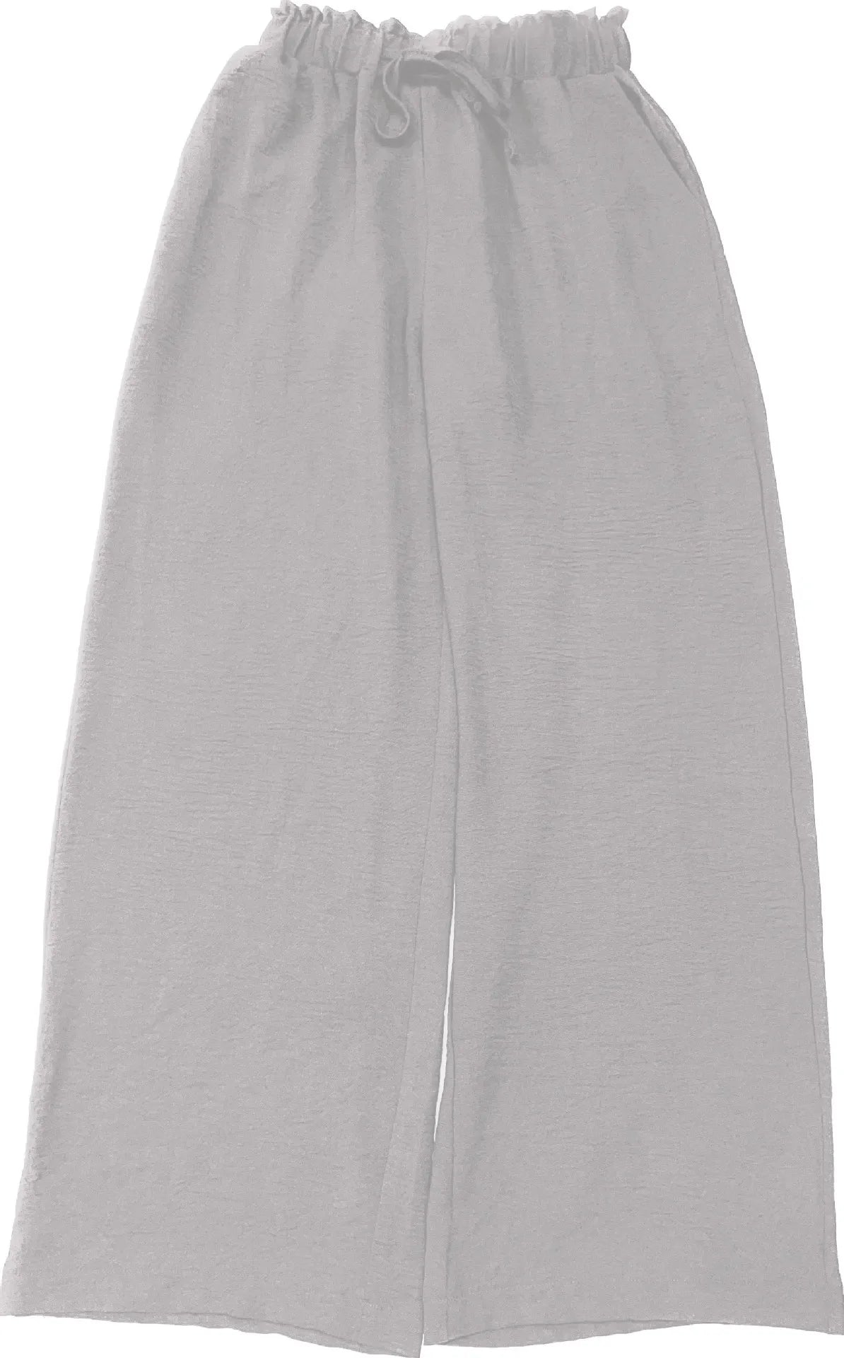 2025 Cross border Women's Four Seasons Wide Leg Loose Drawstring Casual Fashion Pants