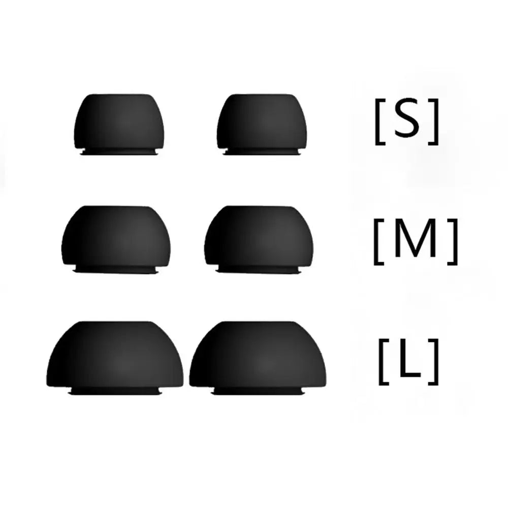 3 Pairs Eartips For AirPods-Pro 1st 2nd Silicone Ear Tips Rubber S/M/L Earbuds Replacement Ear Pads Anti-Slip Earphone Tips