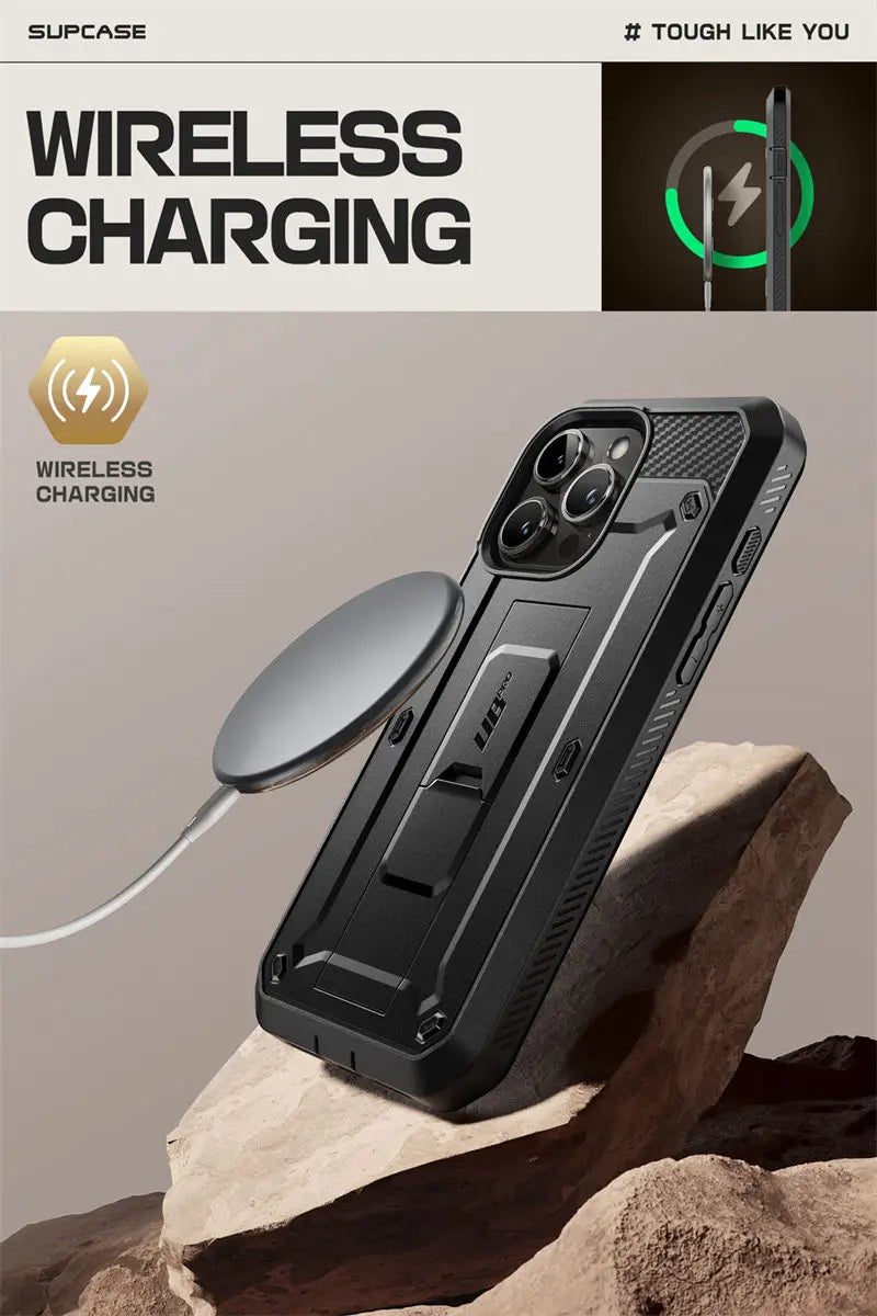 SUPCASE For iPhone 15 Pro Max Case 6.7" (2023) UB Pro Full-Body Rugged Heavy Duty Rugged Case with Built-in Screen Protector