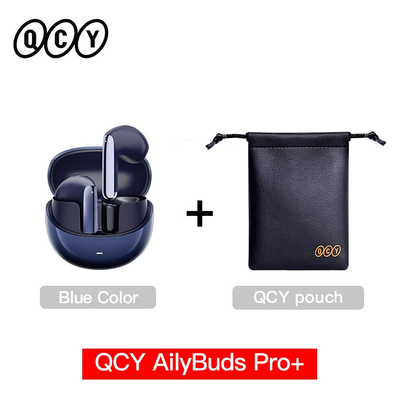 QCY HT10 AilyBuds Pro+ ANC Bluetooth Wireless Earphone Adaptive AI Audio Hi-res LDAC Earbuds ANC dual Connection Headphone