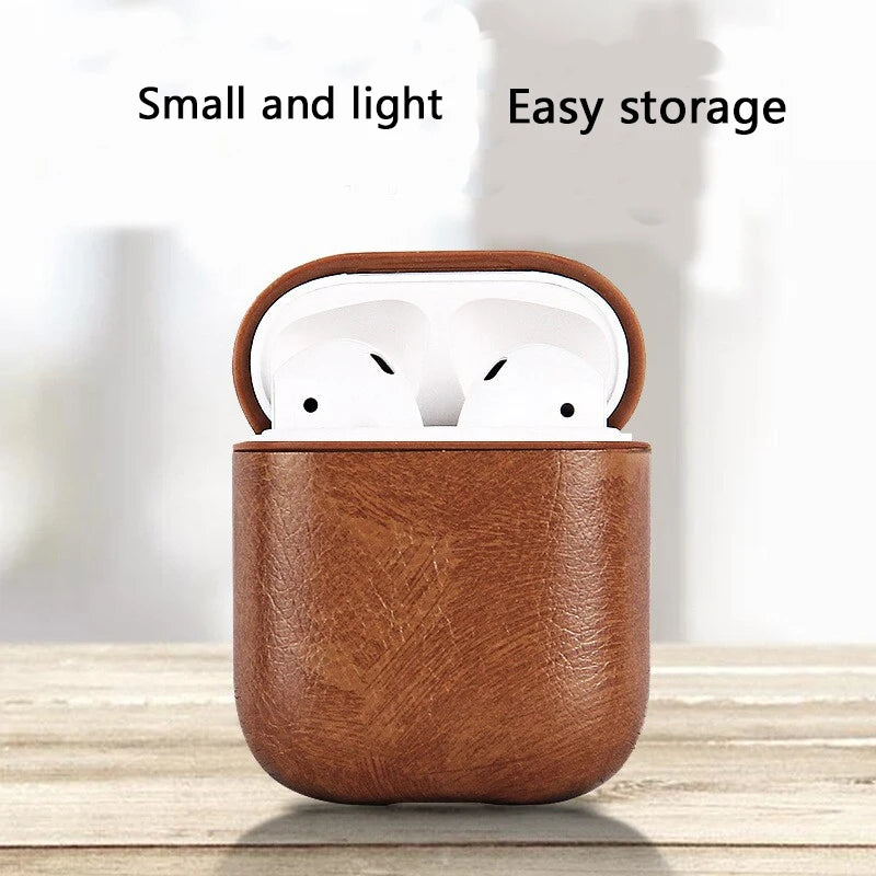 Suitable for airpods 2 Case luxury  leather wireless headset protective shell 1 airpods Pro case 3 protective cover full-cover