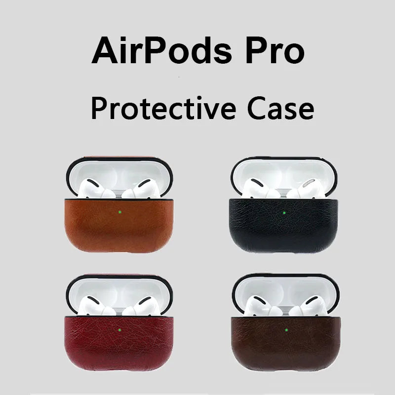 Suitable for airpods 2 Case luxury  leather wireless headset protective shell 1 airpods Pro case 3 protective cover full-cover